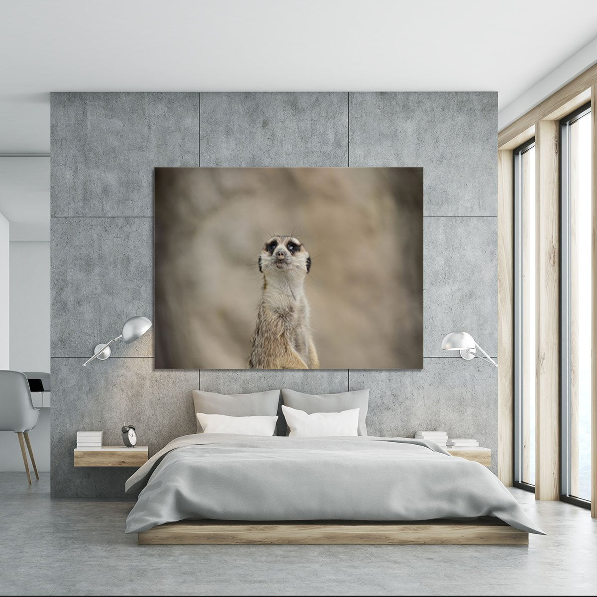 Cute Meerkat Canvas Print or Poster