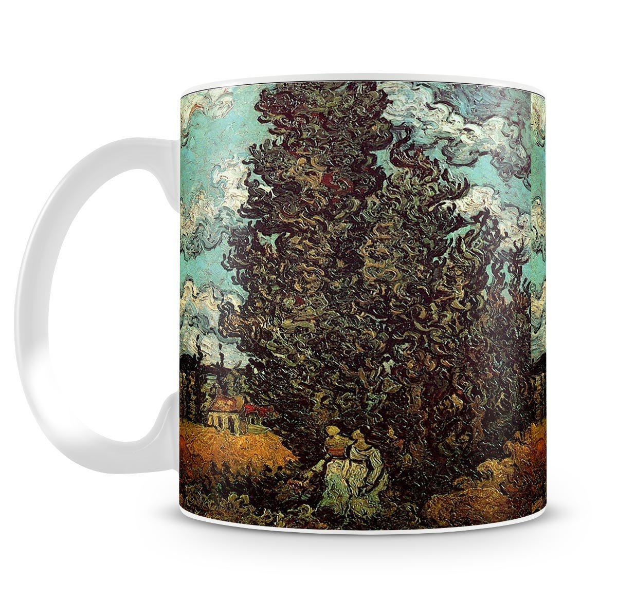 Cypresses and Two Women by Van Gogh Mug - Canvas Art Rocks - 4