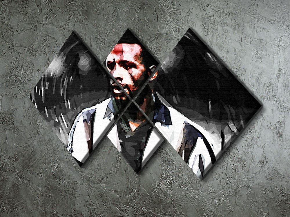 Cyrille Regis 4 Square Multi Panel Canvas - Canvas Art Rocks - 2