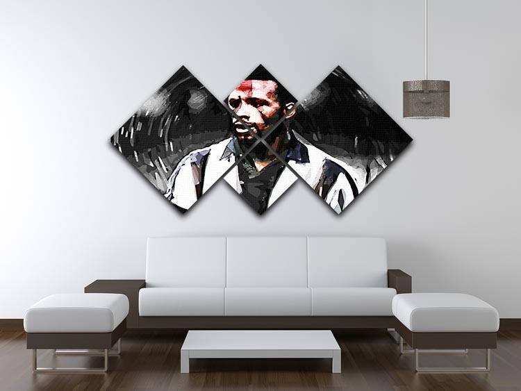 Cyrille Regis 4 Square Multi Panel Canvas - Canvas Art Rocks - 3