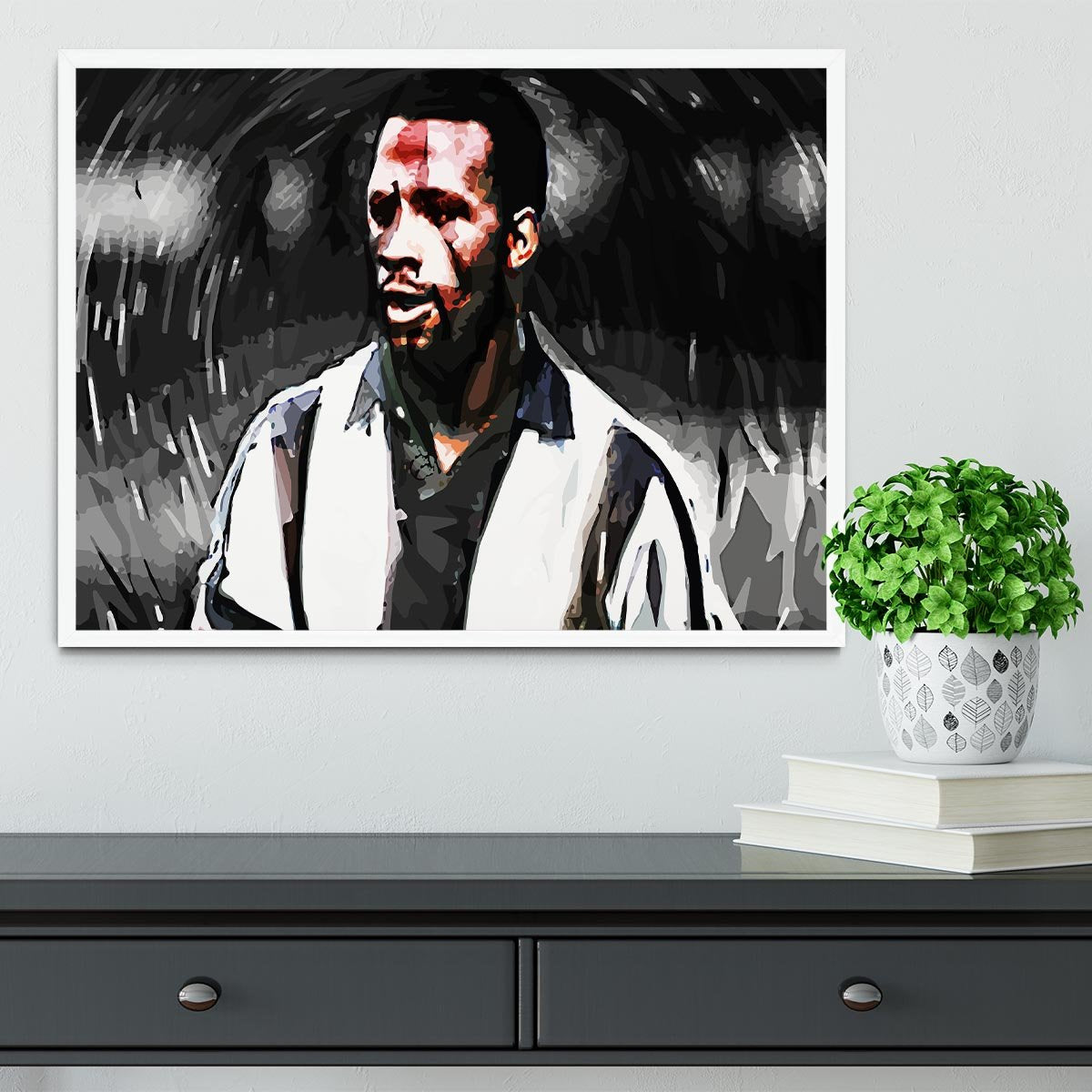 Cyrille Regis Framed Print - Canvas Art Rocks -6