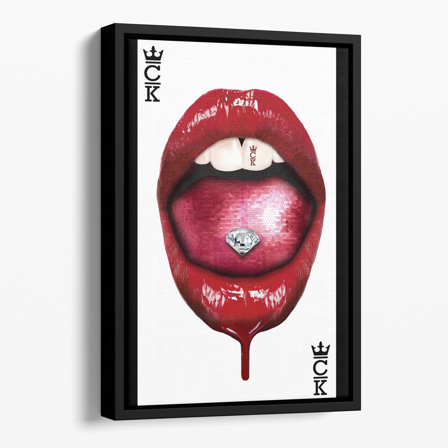 Diamond Lips Canvas