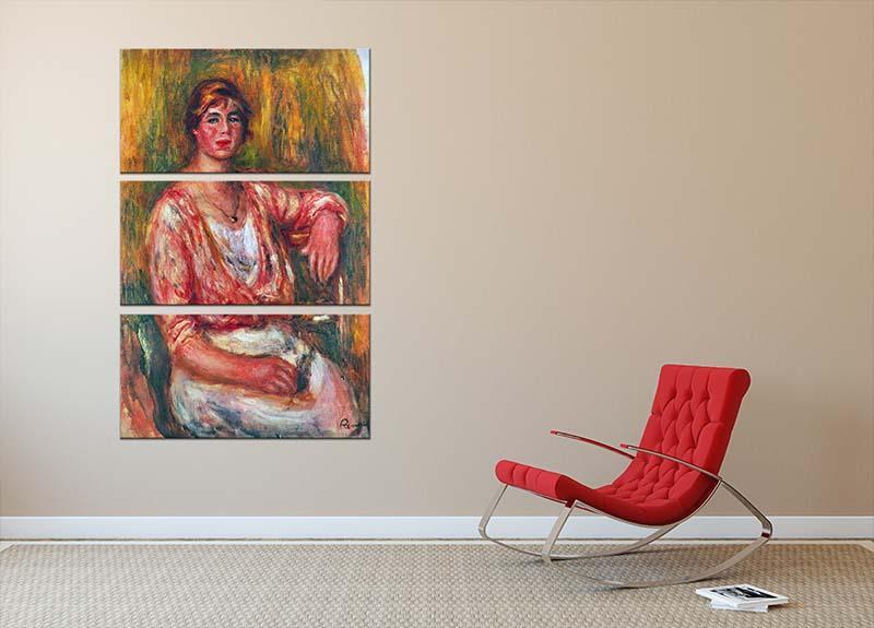 Dairymaid by Renoir 3 Split Panel Canvas Print - Canvas Art Rocks - 2