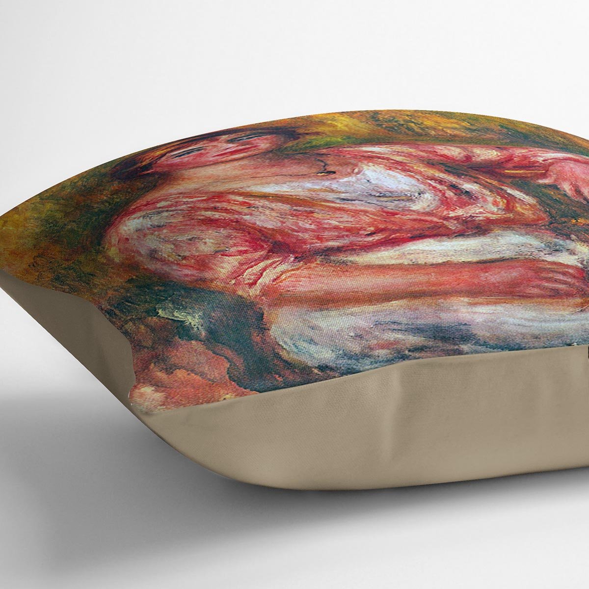 Dairymaid by Renoir Throw Pillow