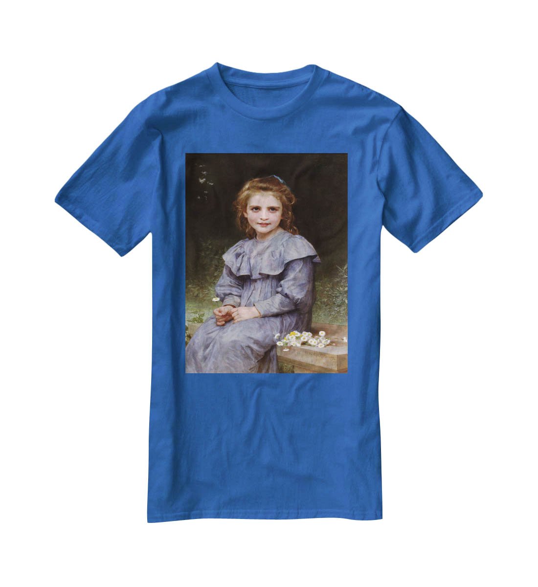 Daisies By Bouguereau T-Shirt - Canvas Art Rocks - 2