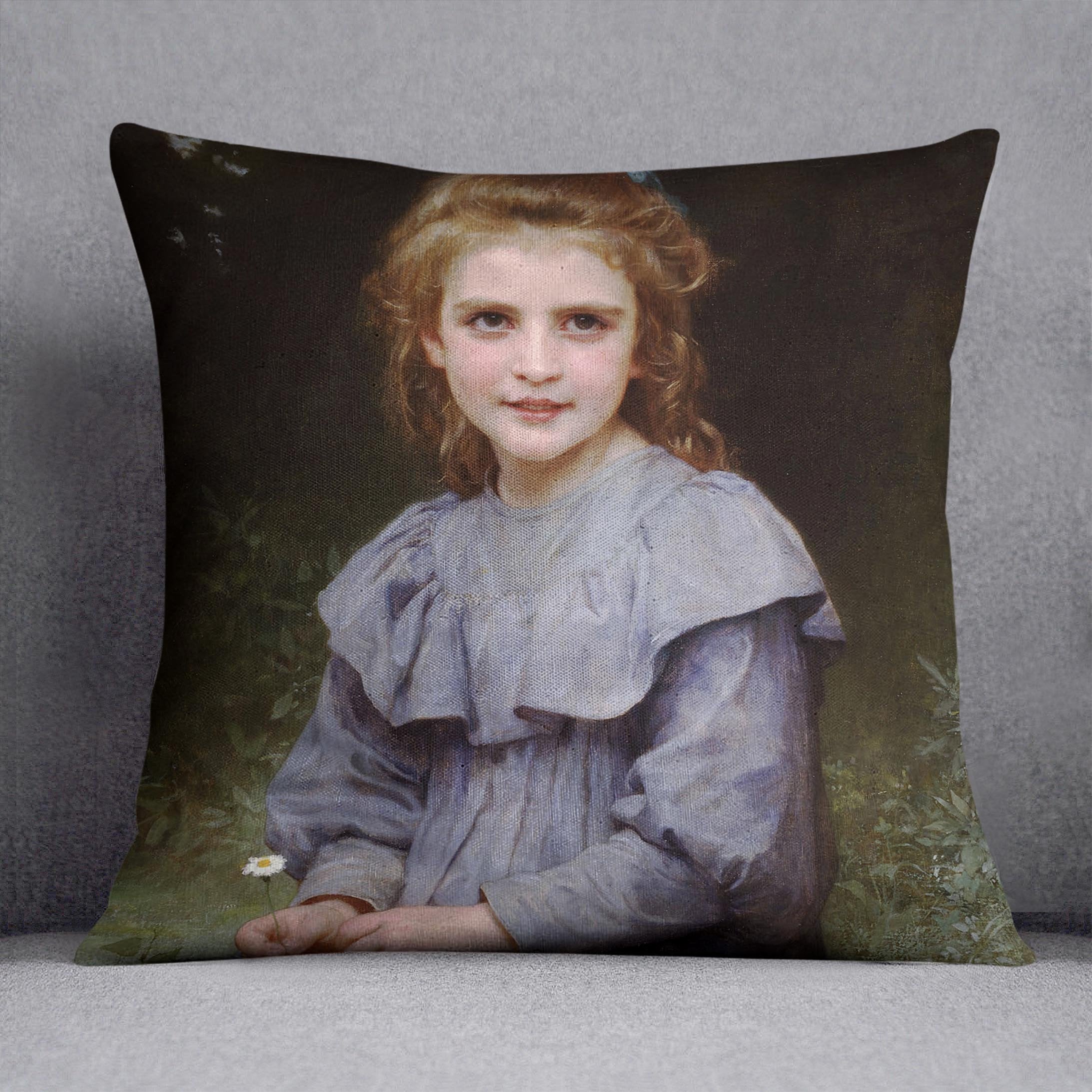 Daisies By Bouguereau Throw Pillow