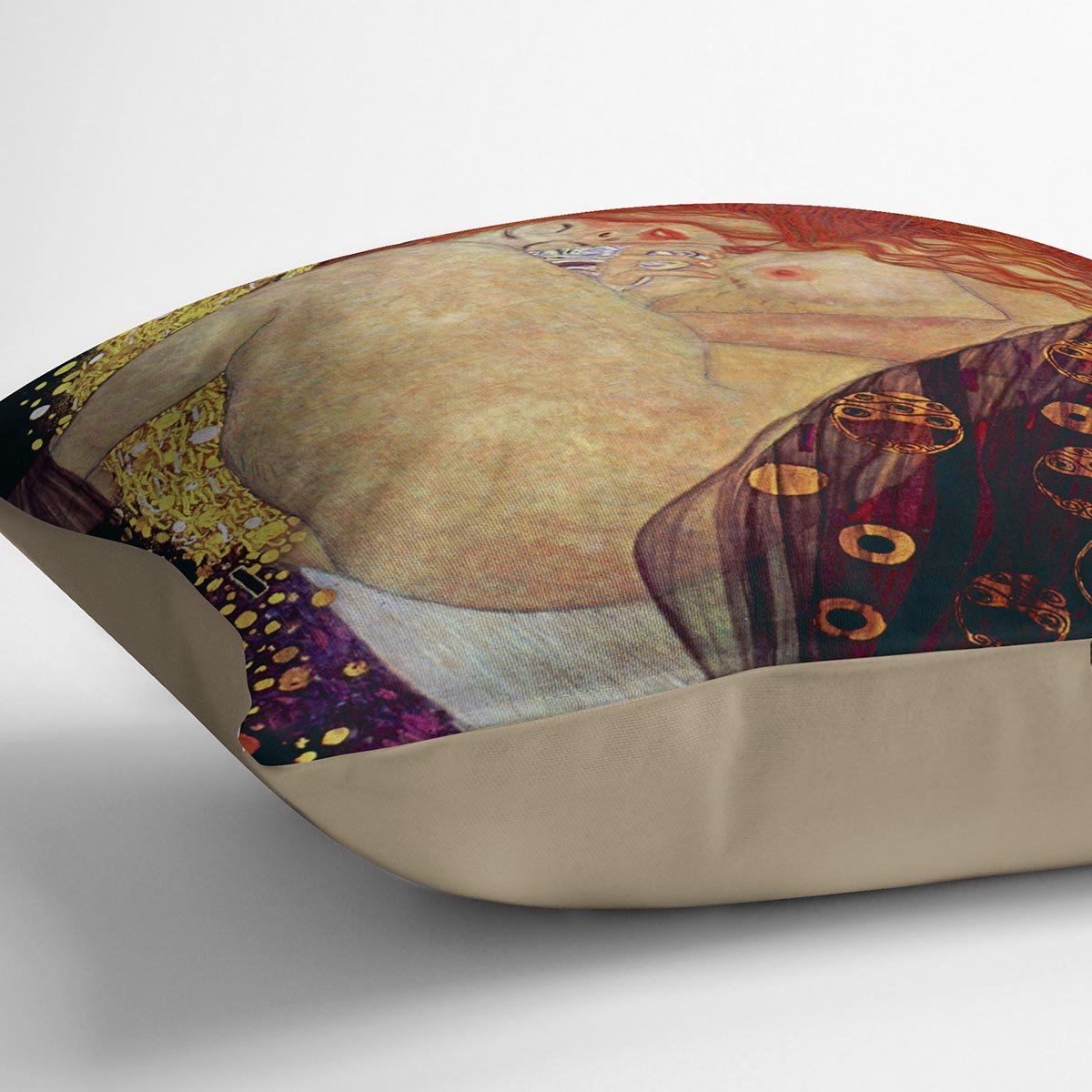 Danae by Klimt Throw Pillow