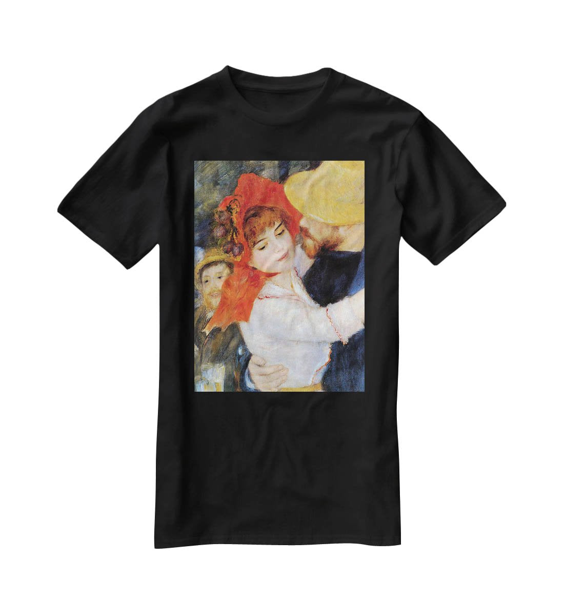Dance in Bougival Detail by Renoir T-Shirt - Canvas Art Rocks - 1
