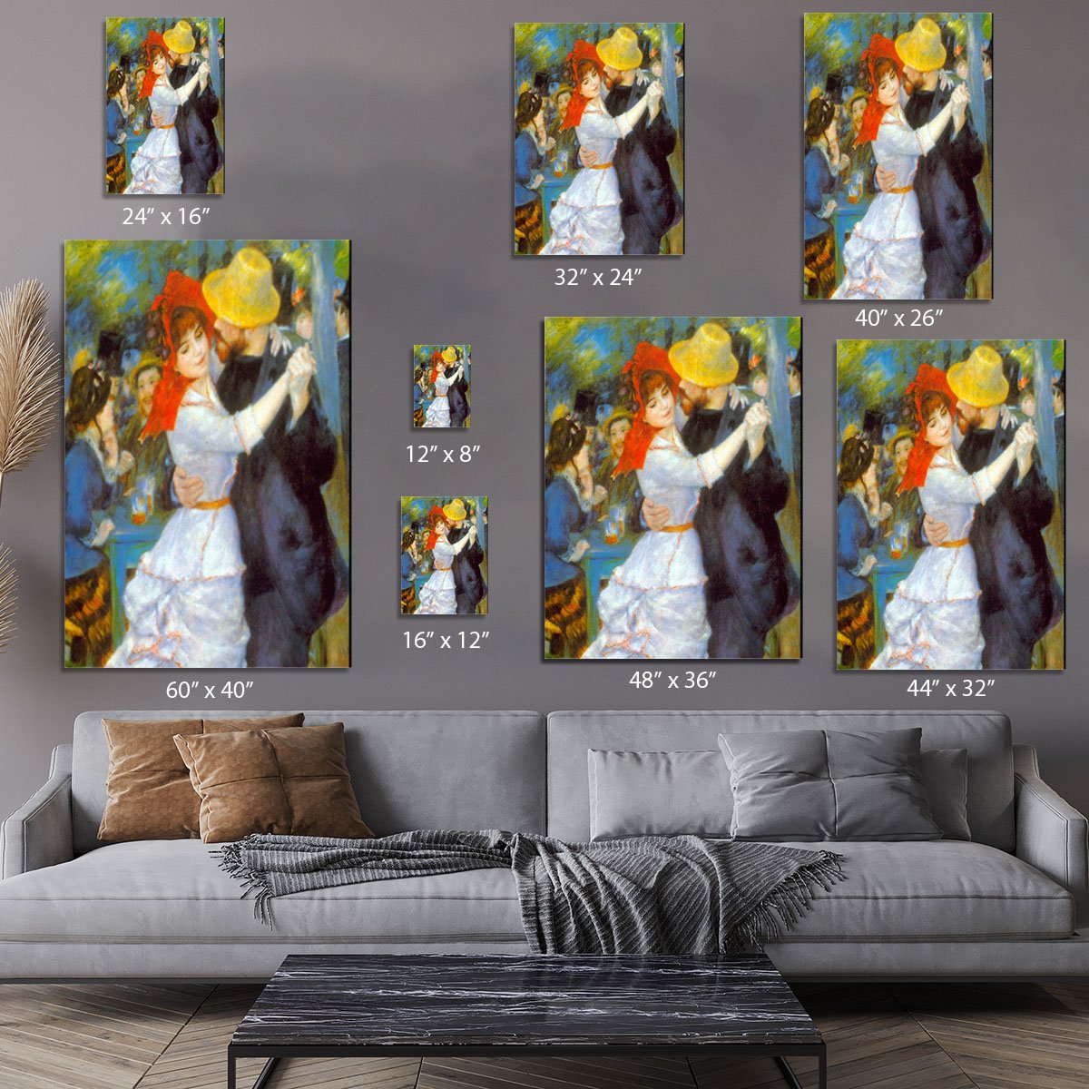 Dance at Bougival by Renoir Canvas Print or Poster