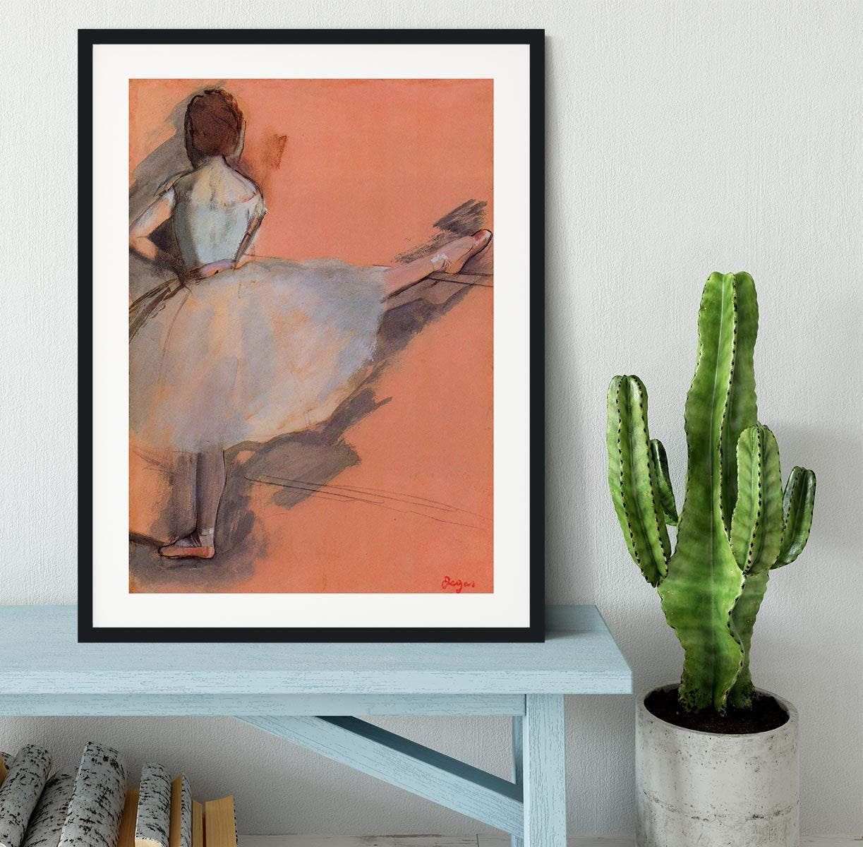 Dancer at the bar 1 by Degas Framed Print - Canvas Art Rocks - 1