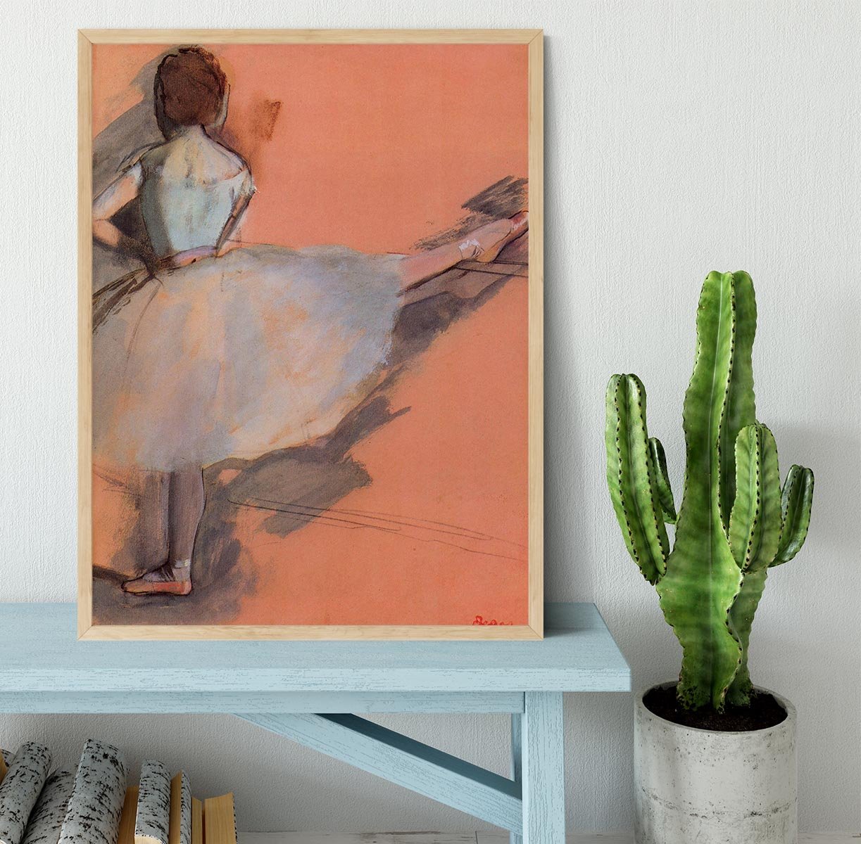 Dancer at the bar 1 by Degas Framed Print - Canvas Art Rocks - 4