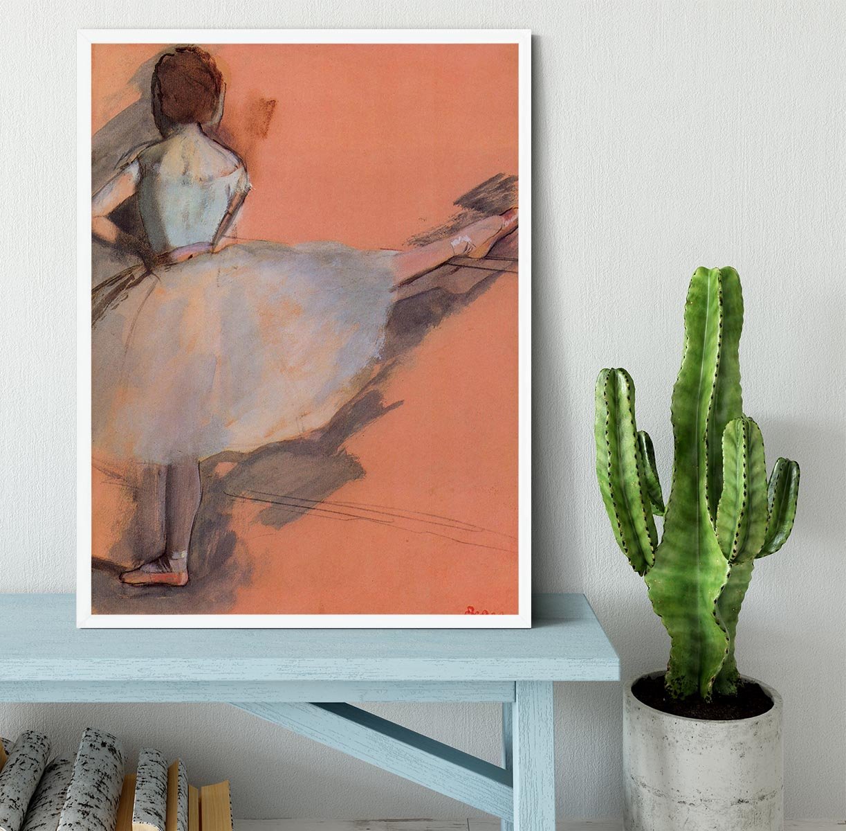 Dancer at the bar 1 by Degas Framed Print - Canvas Art Rocks -6