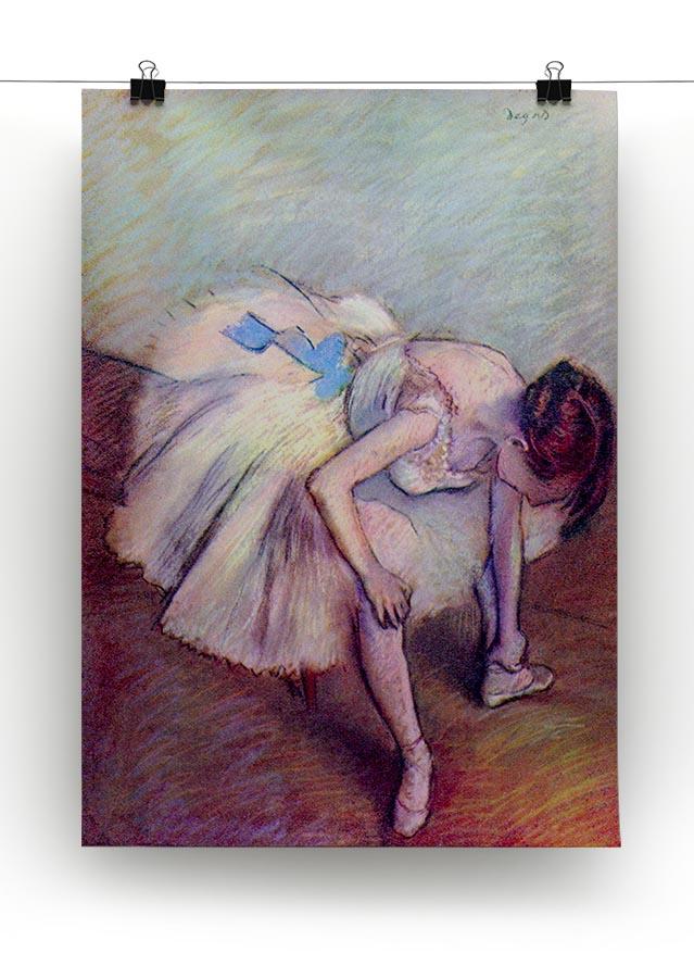 Dancer bent over by Degas Canvas Print or Poster - Canvas Art Rocks - 2