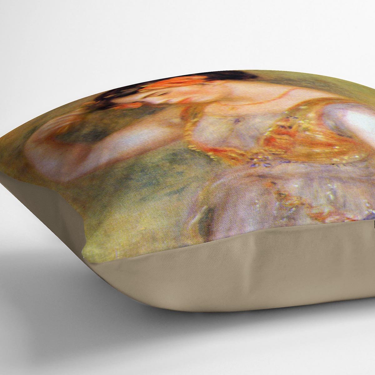 Dancer with castanets by Renoir Throw Pillow