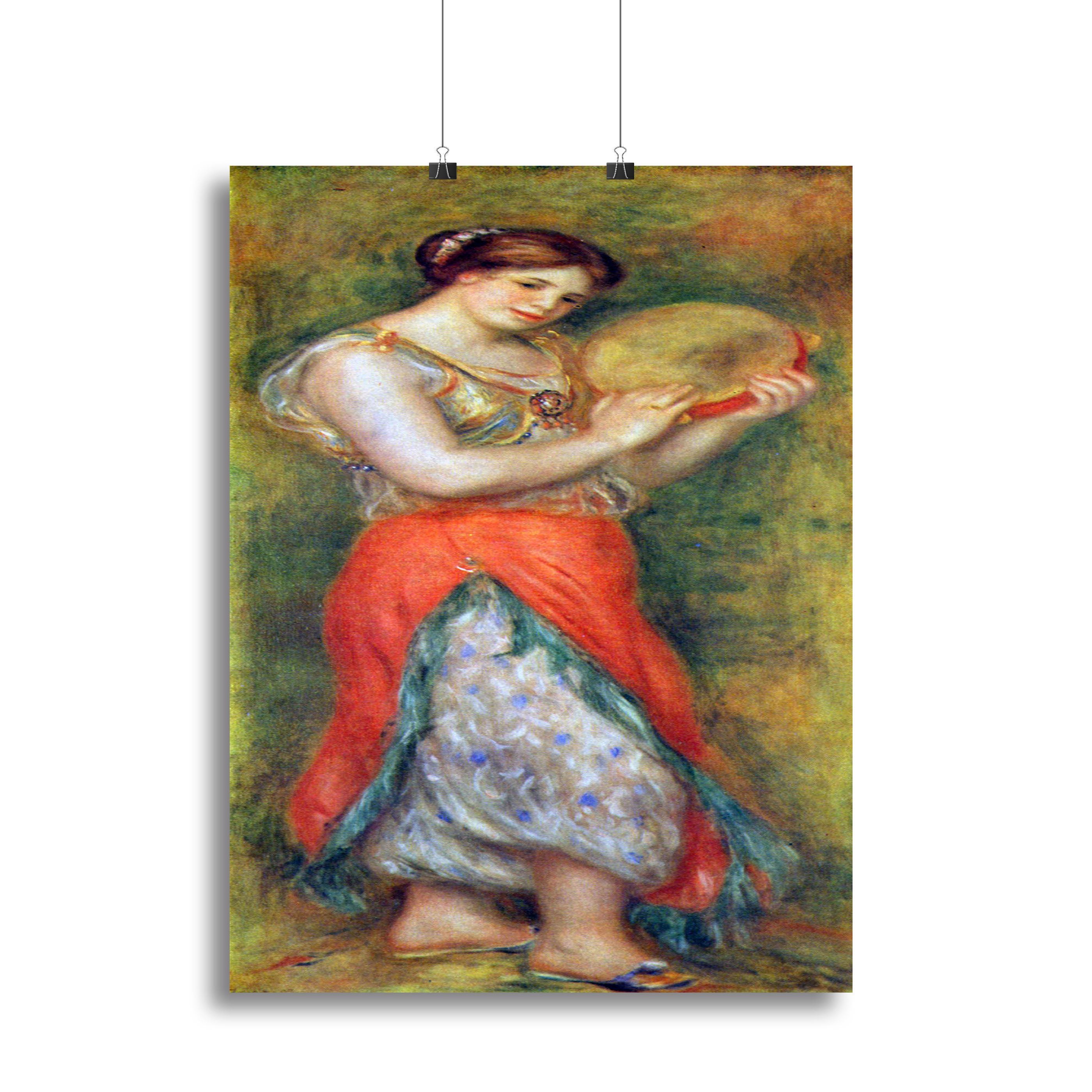 Dancer with tamborine by Renoir Canvas Print or Poster