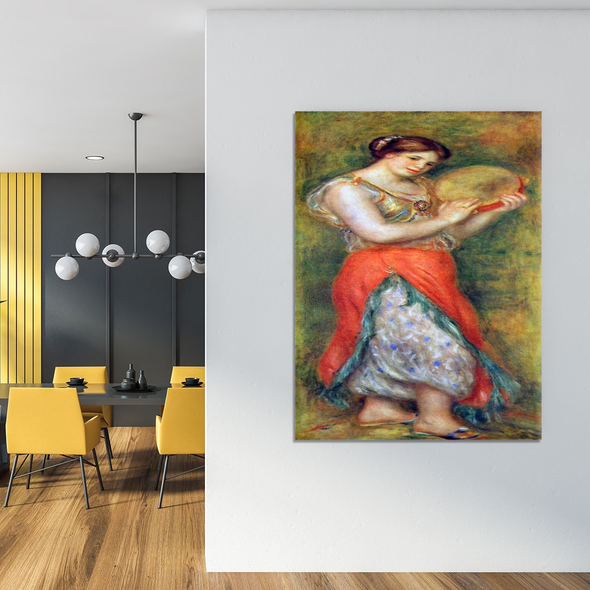 Dancer with tamborine by Renoir Canvas Print or Poster