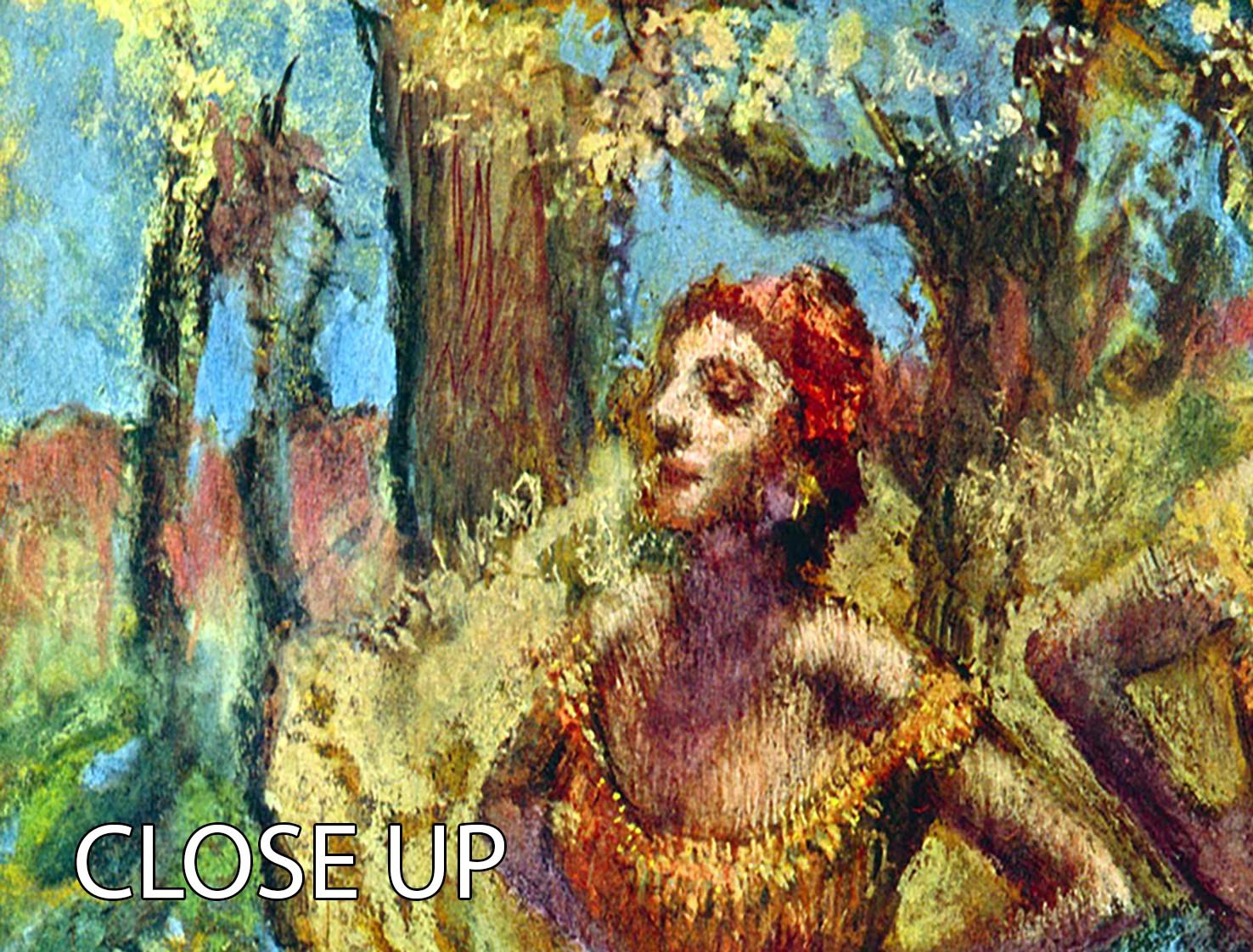Dancers 2 by Degas 3 Split Panel Canvas Print - Canvas Art Rocks - 3
