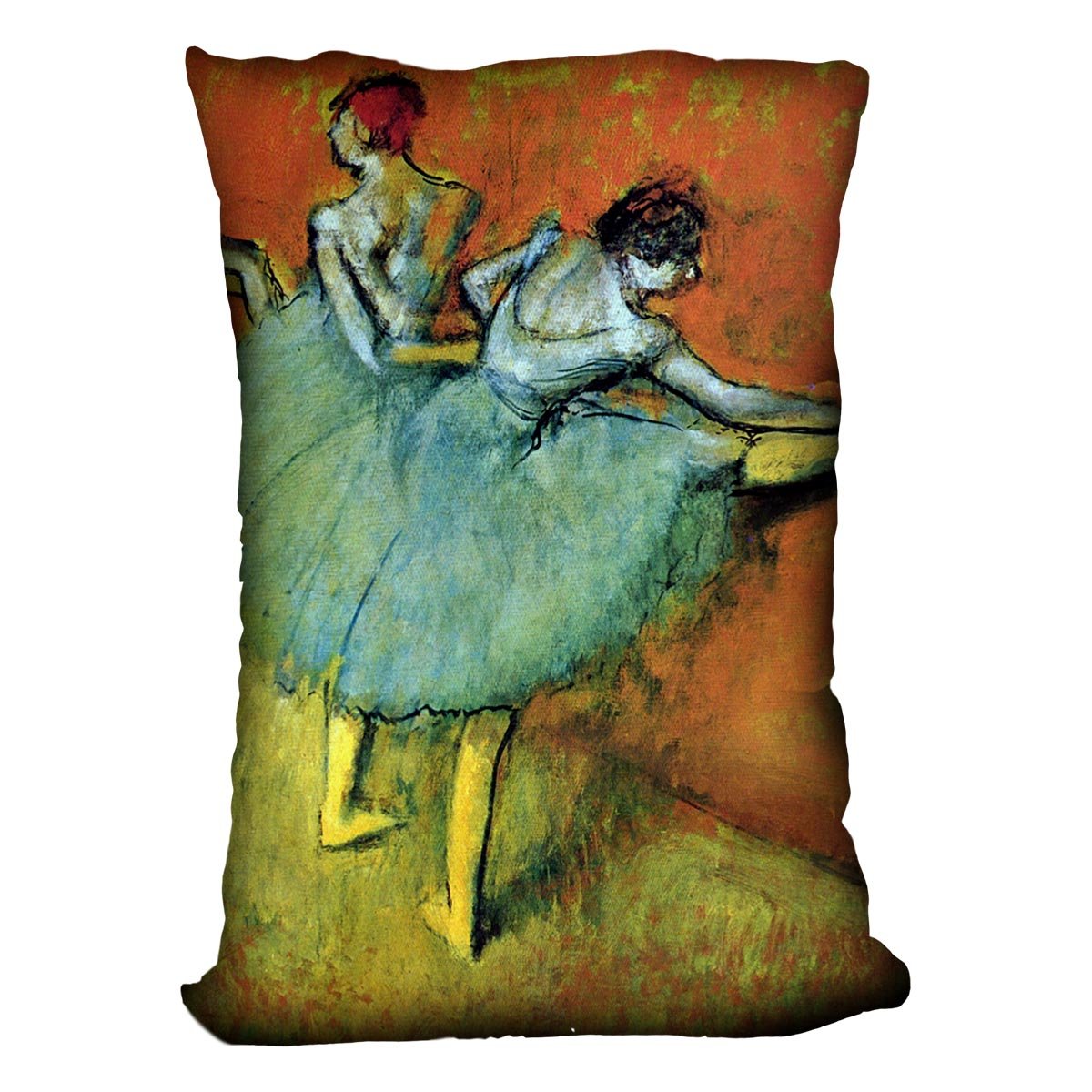 Dancers at the bar 1 by Degas Cushion