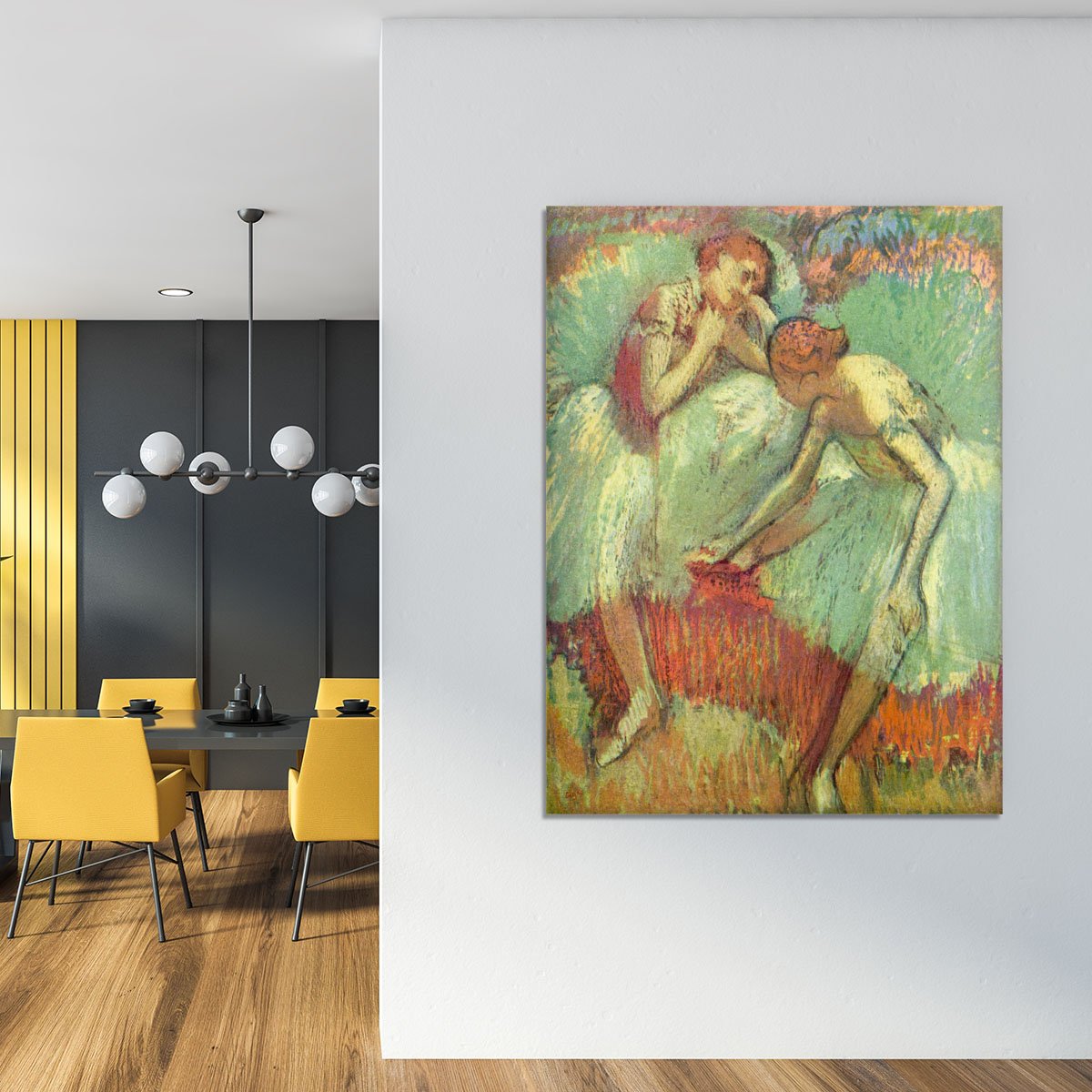 Dancers in green by Degas Canvas Print or Poster