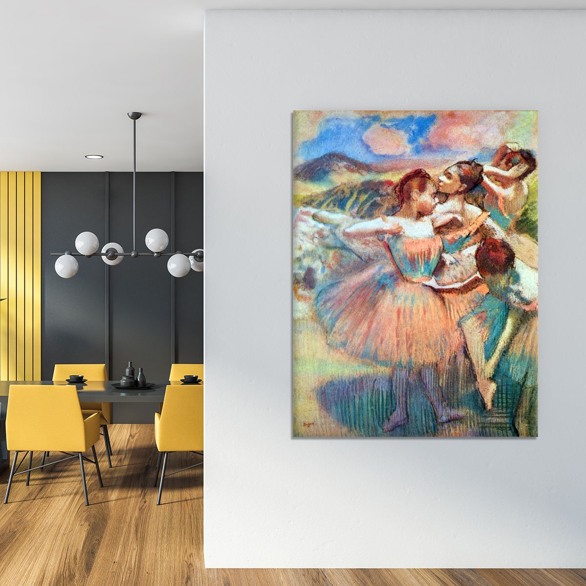 Dancers in the landscape by Degas Canvas Print or Poster