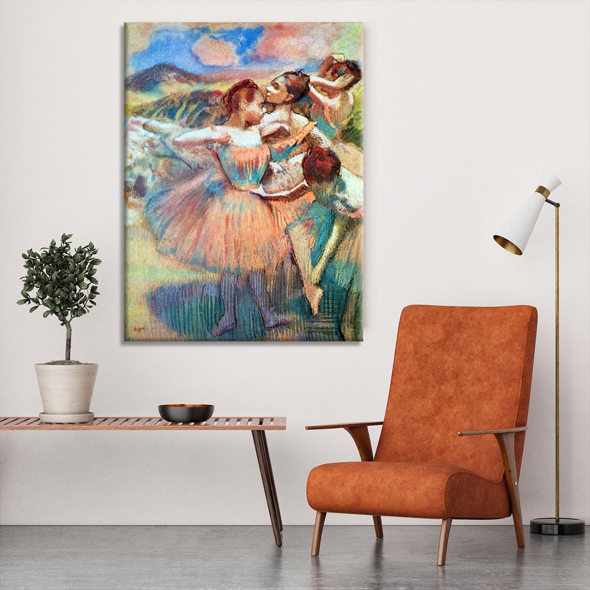 Dancers in the landscape by Degas Canvas Print or Poster