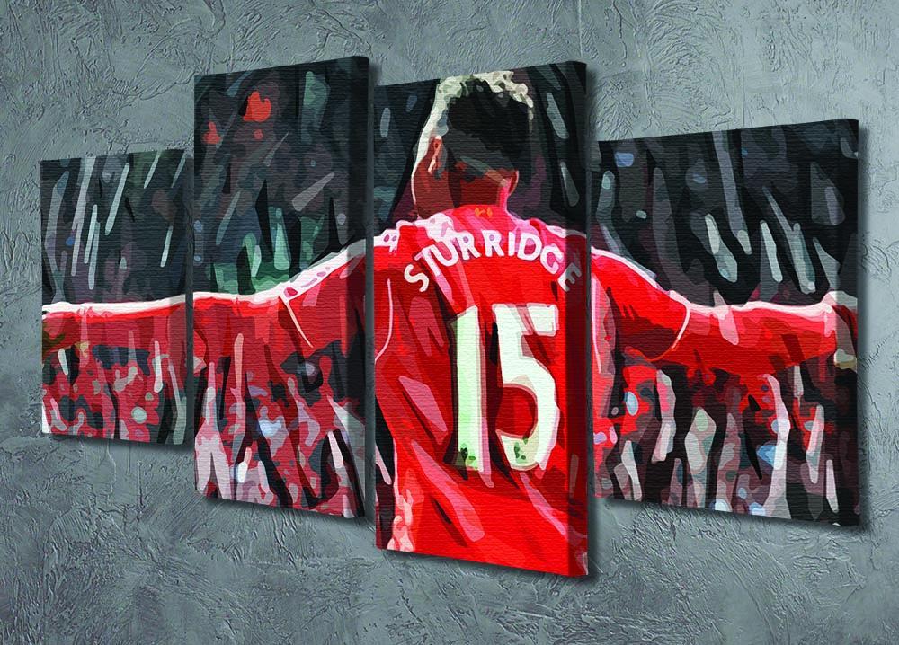Daniel Sturridge 4 Split Panel Canvas - Canvas Art Rocks - 2