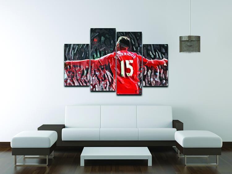 Daniel Sturridge 4 Split Panel Canvas - Canvas Art Rocks - 3