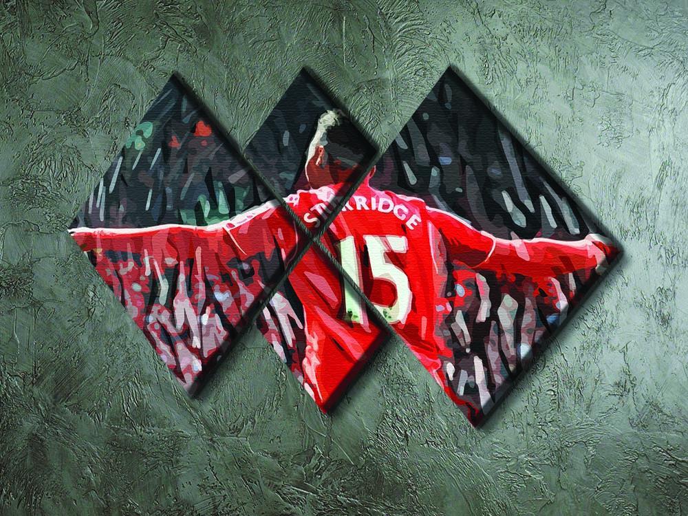 Daniel Sturridge 4 Square Multi Panel Canvas - Canvas Art Rocks - 2