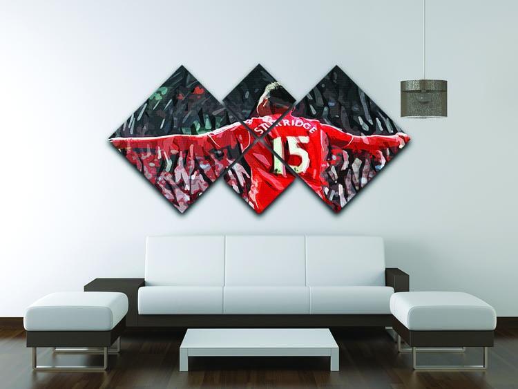 Daniel Sturridge 4 Square Multi Panel Canvas - Canvas Art Rocks - 3