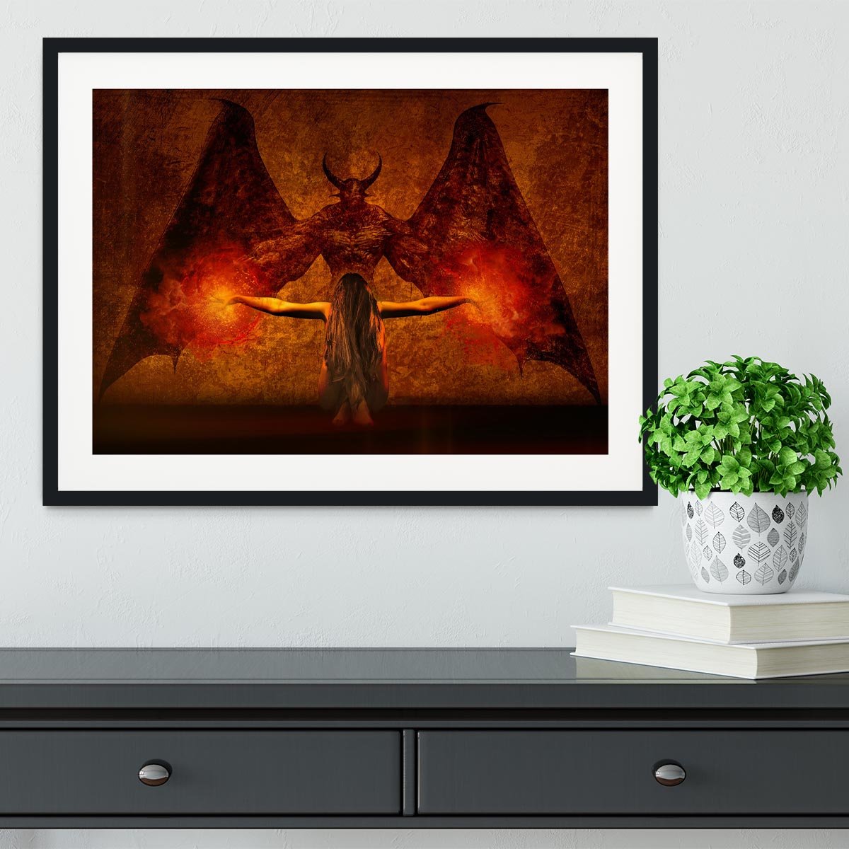 Dark Art Framed Print - Canvas Art Rocks - 1