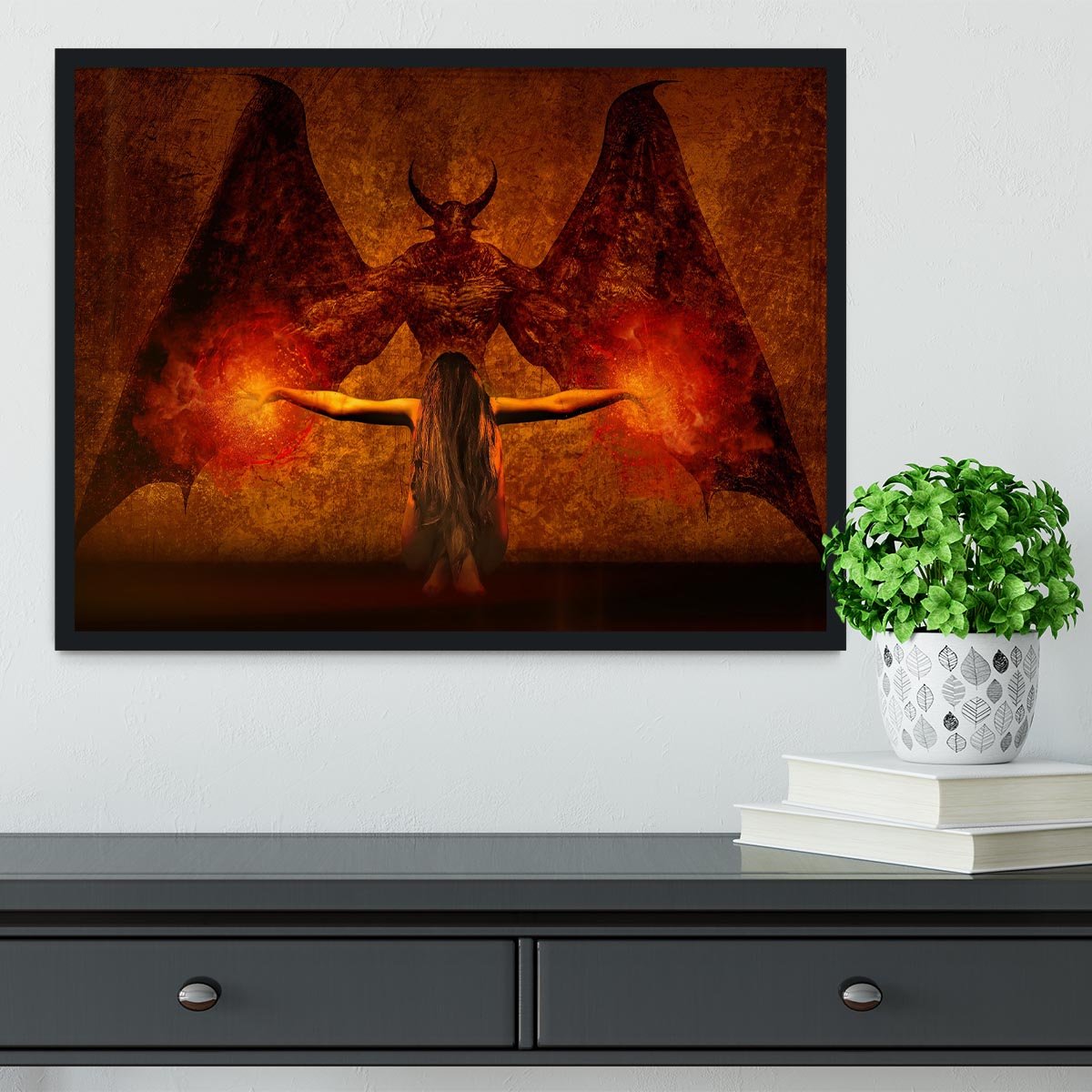 Dark Art Framed Print - Canvas Art Rocks - 2