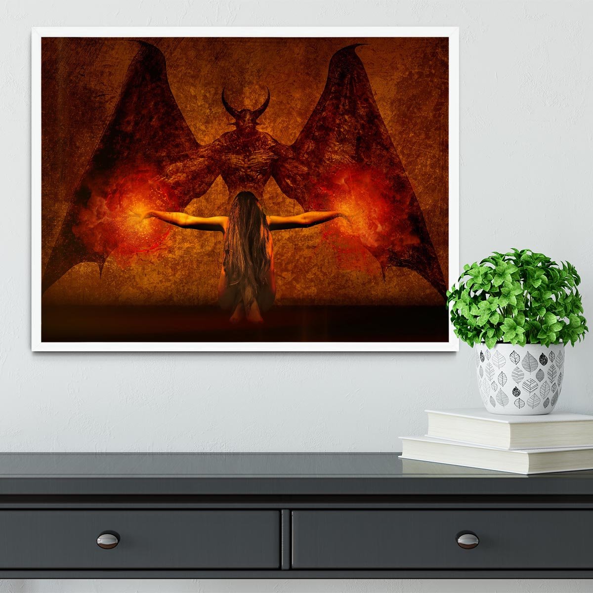 Dark Art Framed Print - Canvas Art Rocks -6