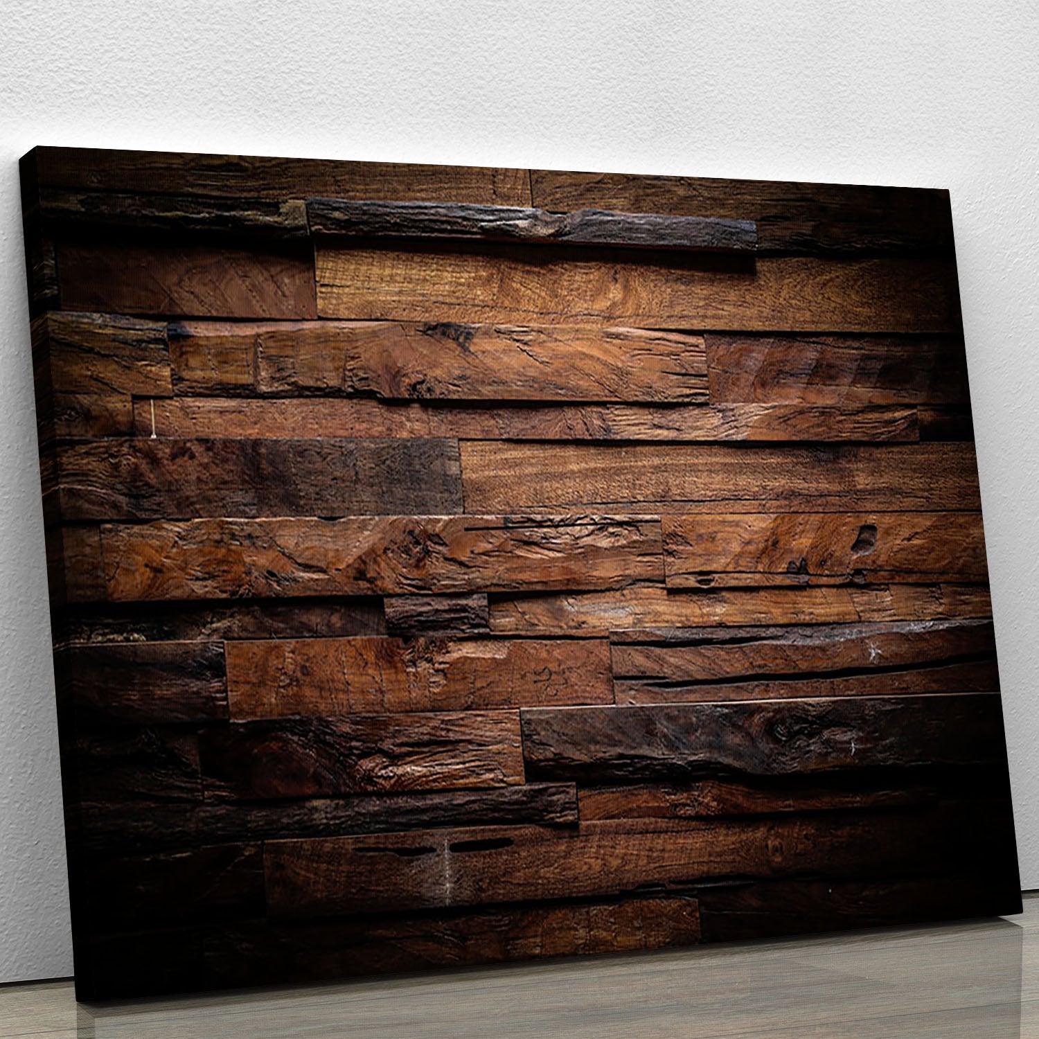 Dark wood texture Canvas Print or Poster