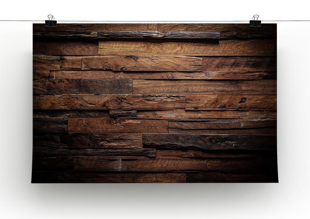 Dark wood texture Canvas Print or Poster - Canvas Art Rocks - 2