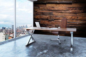 Dark wood texture Wall Mural Wallpaper - Canvas Art Rocks - 3