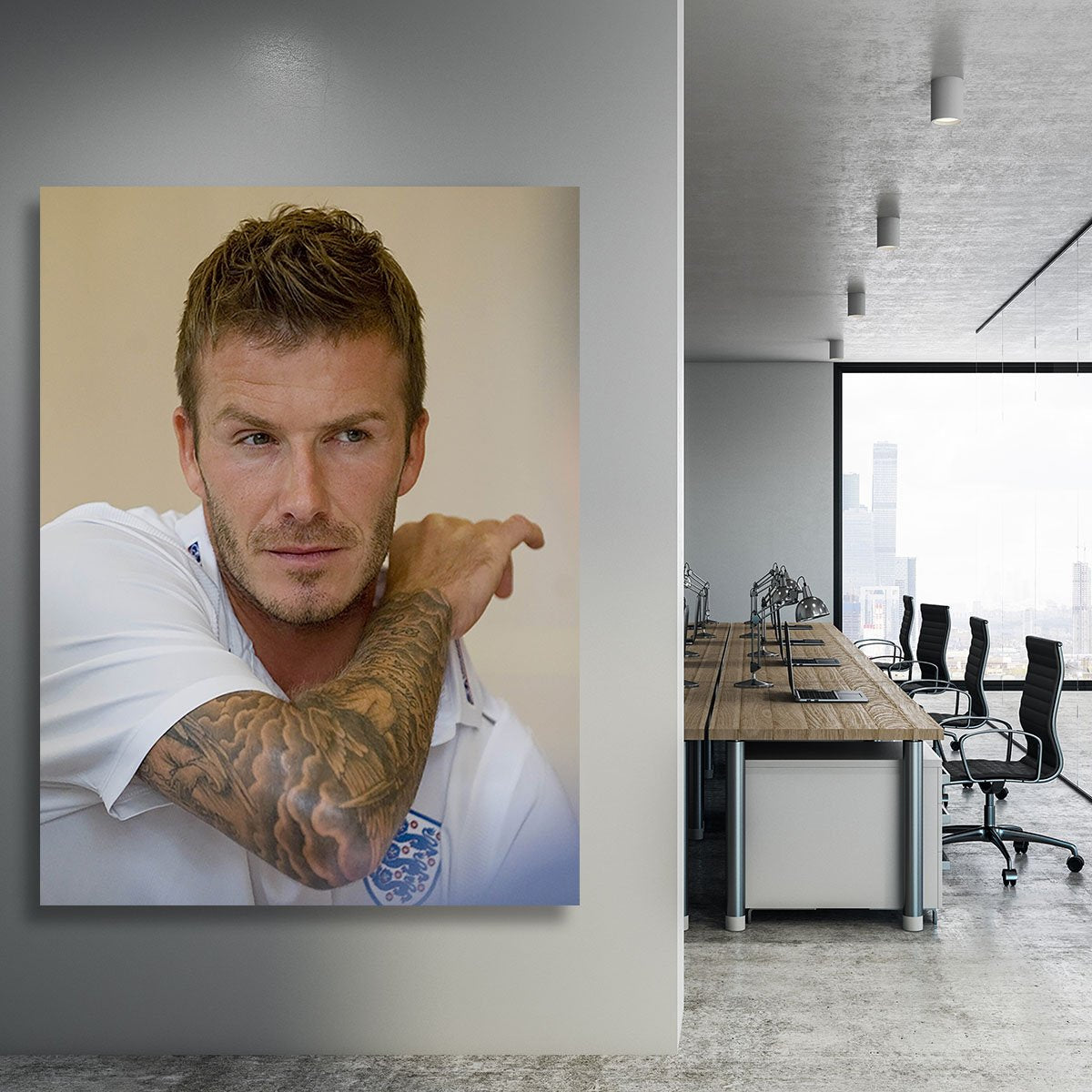 David Beckham Canvas Print or Poster