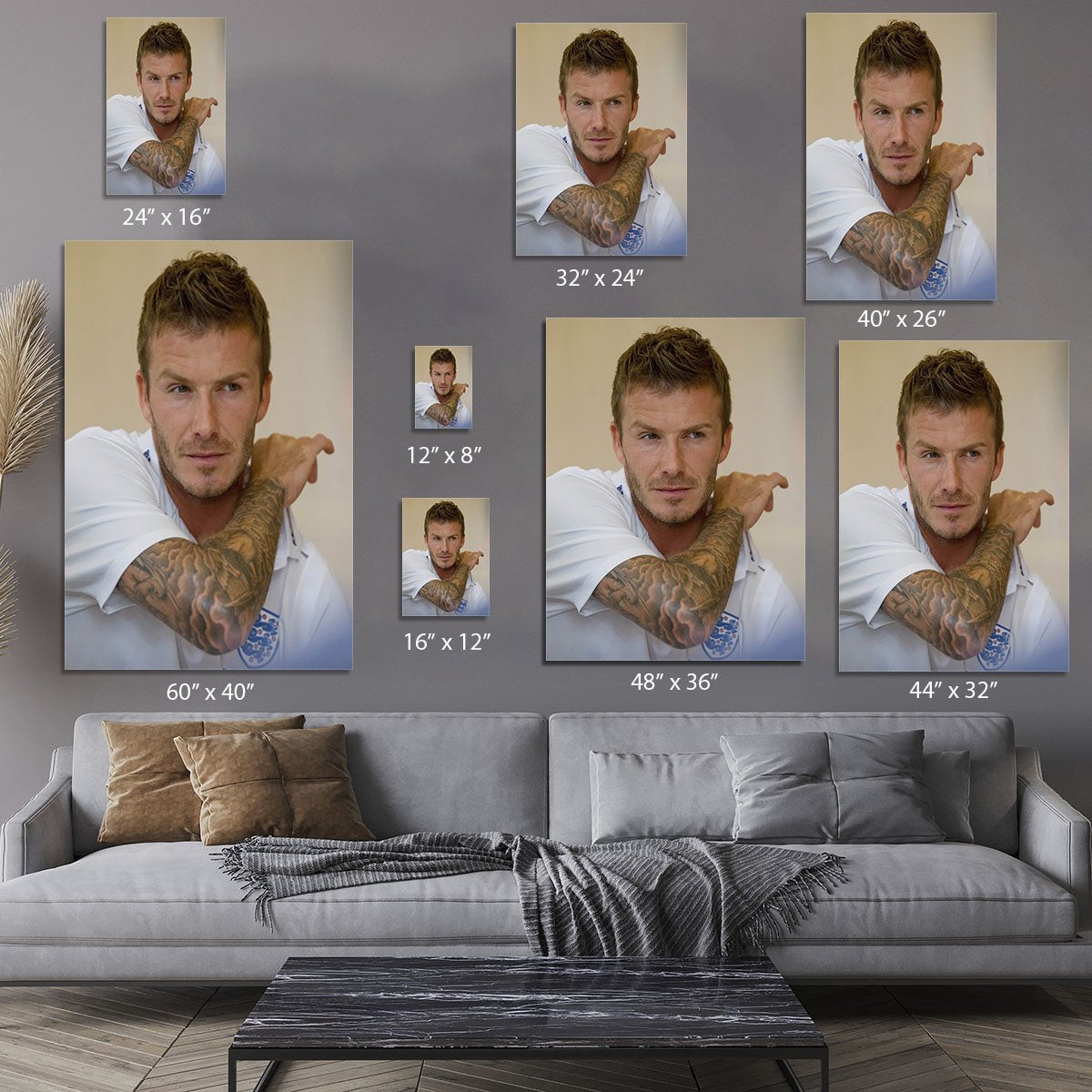David Beckham Canvas Print or Poster