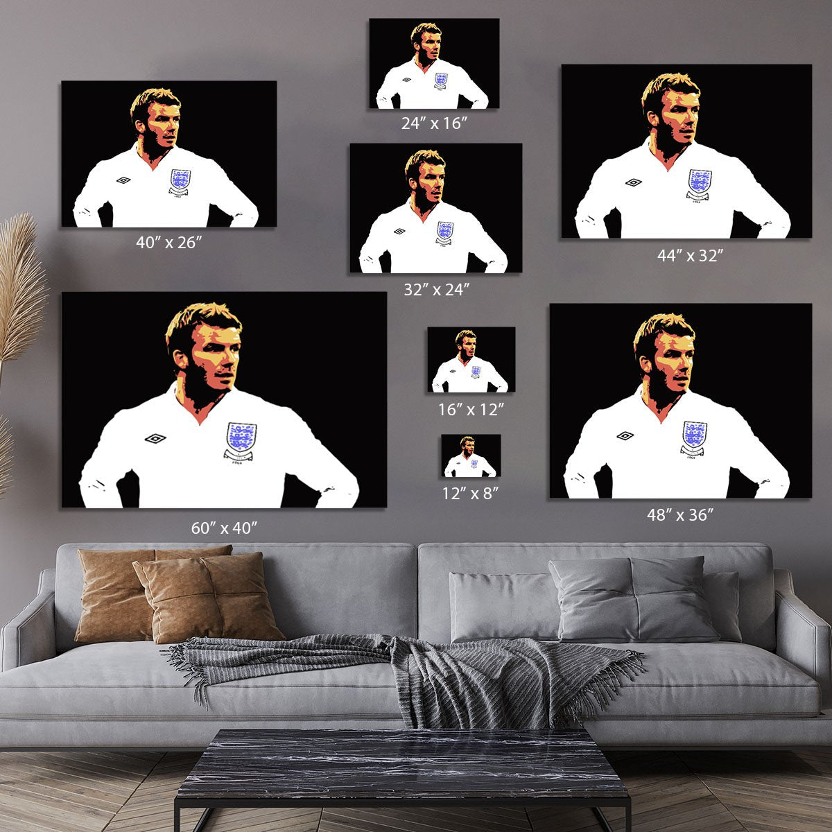 David Beckham Pop Art Canvas Print or Poster