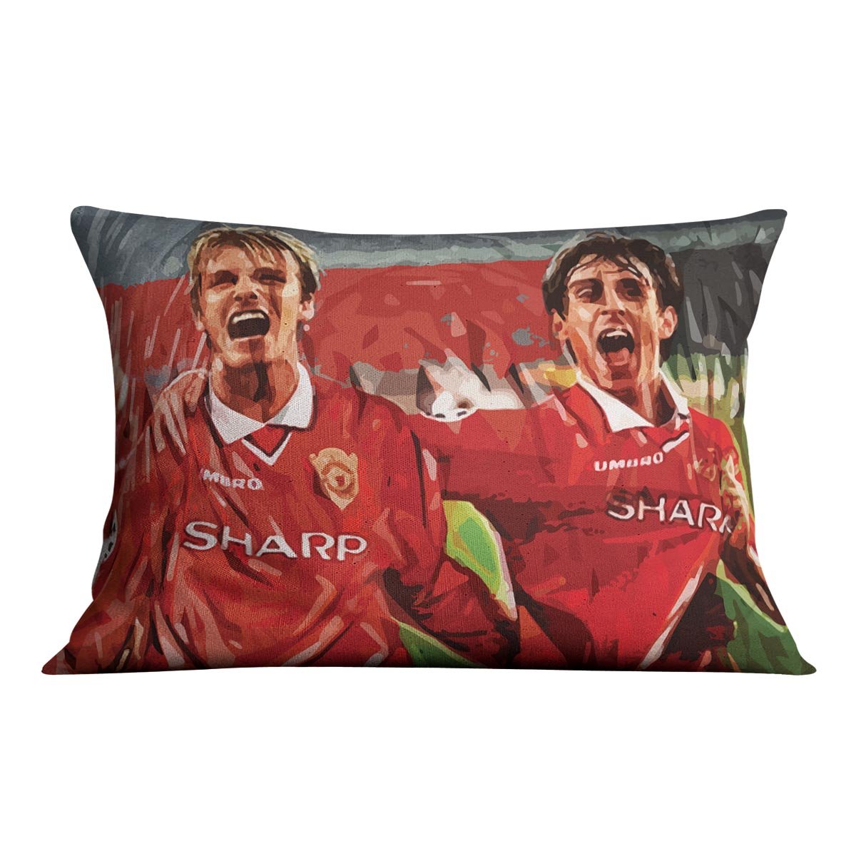 David Beckham and Gary Neville Cushion