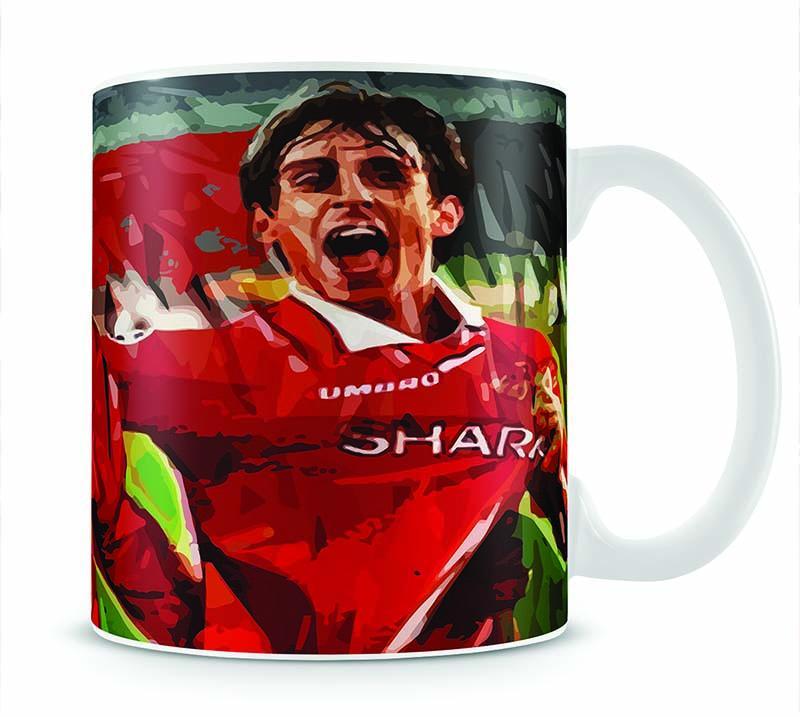 David Beckham and Gary Neville Mug - Canvas Art Rocks - 1