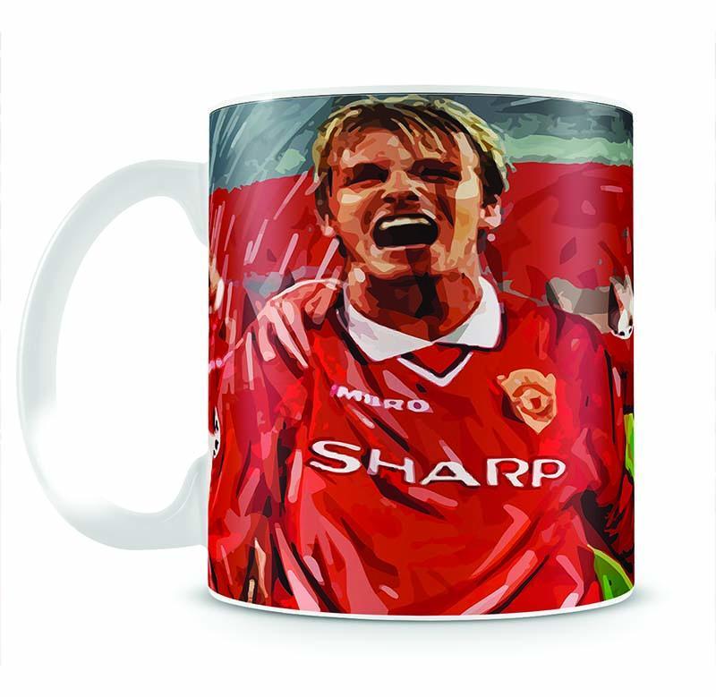 David Beckham and Gary Neville Mug - Canvas Art Rocks - 2
