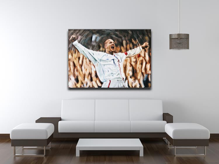 David Beckham England Print - Canvas Art Rocks - 4