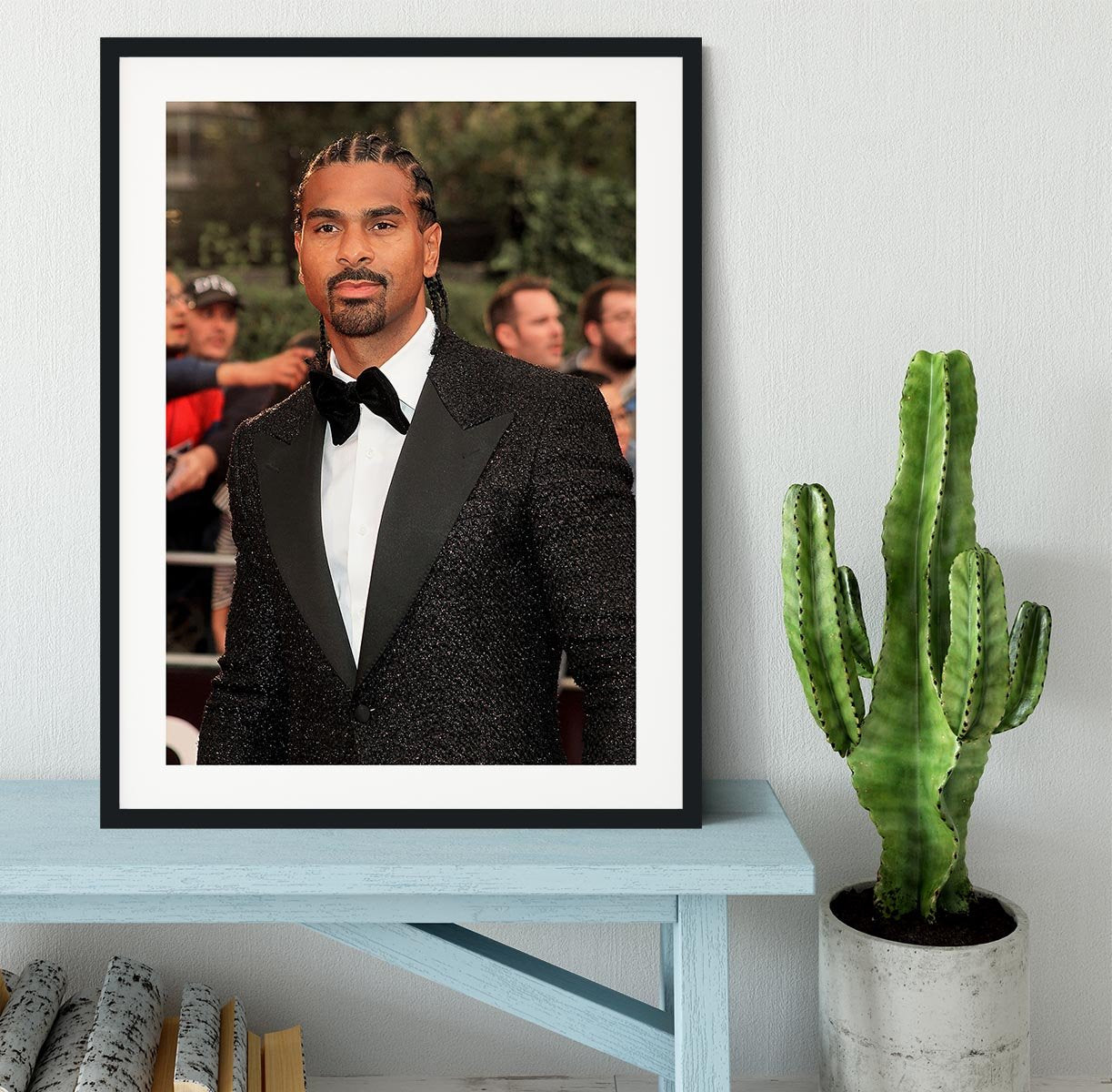 David Haye Framed Print - Canvas Art Rocks - 1