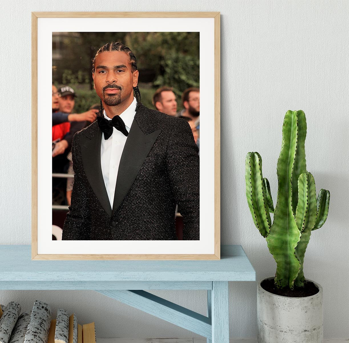 David Haye Framed Print - Canvas Art Rocks - 3