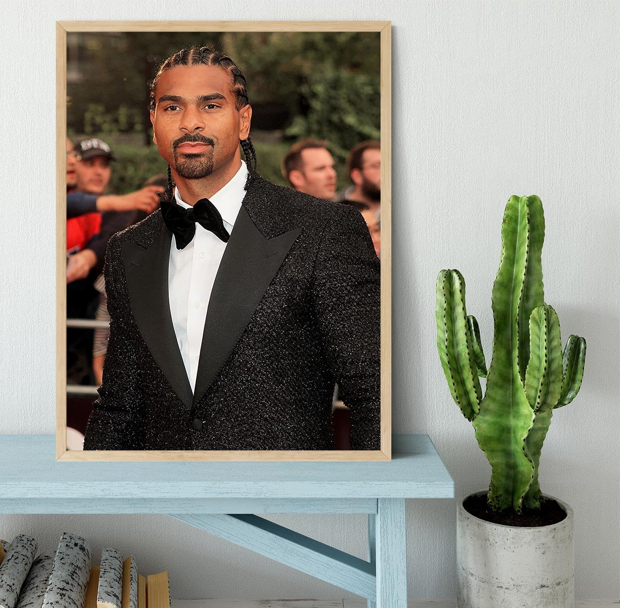 David Haye Framed Print - Canvas Art Rocks - 4