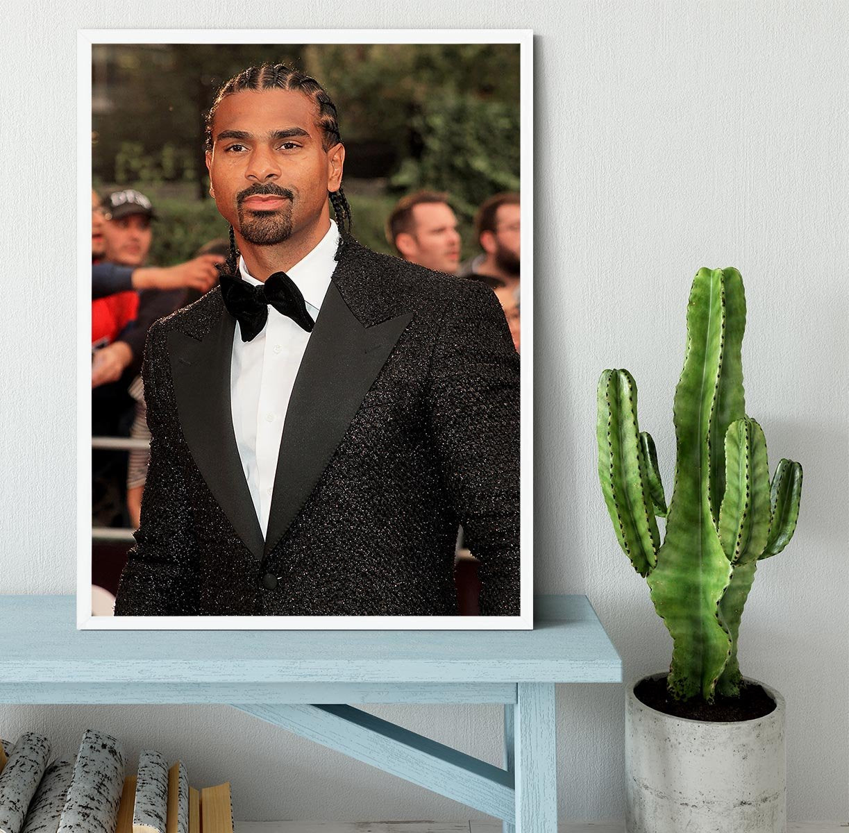 David Haye Framed Print - Canvas Art Rocks -6