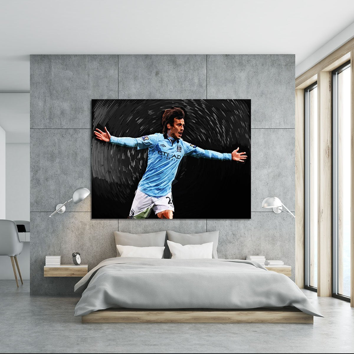 David Silva Manchester City Canvas Print or Poster