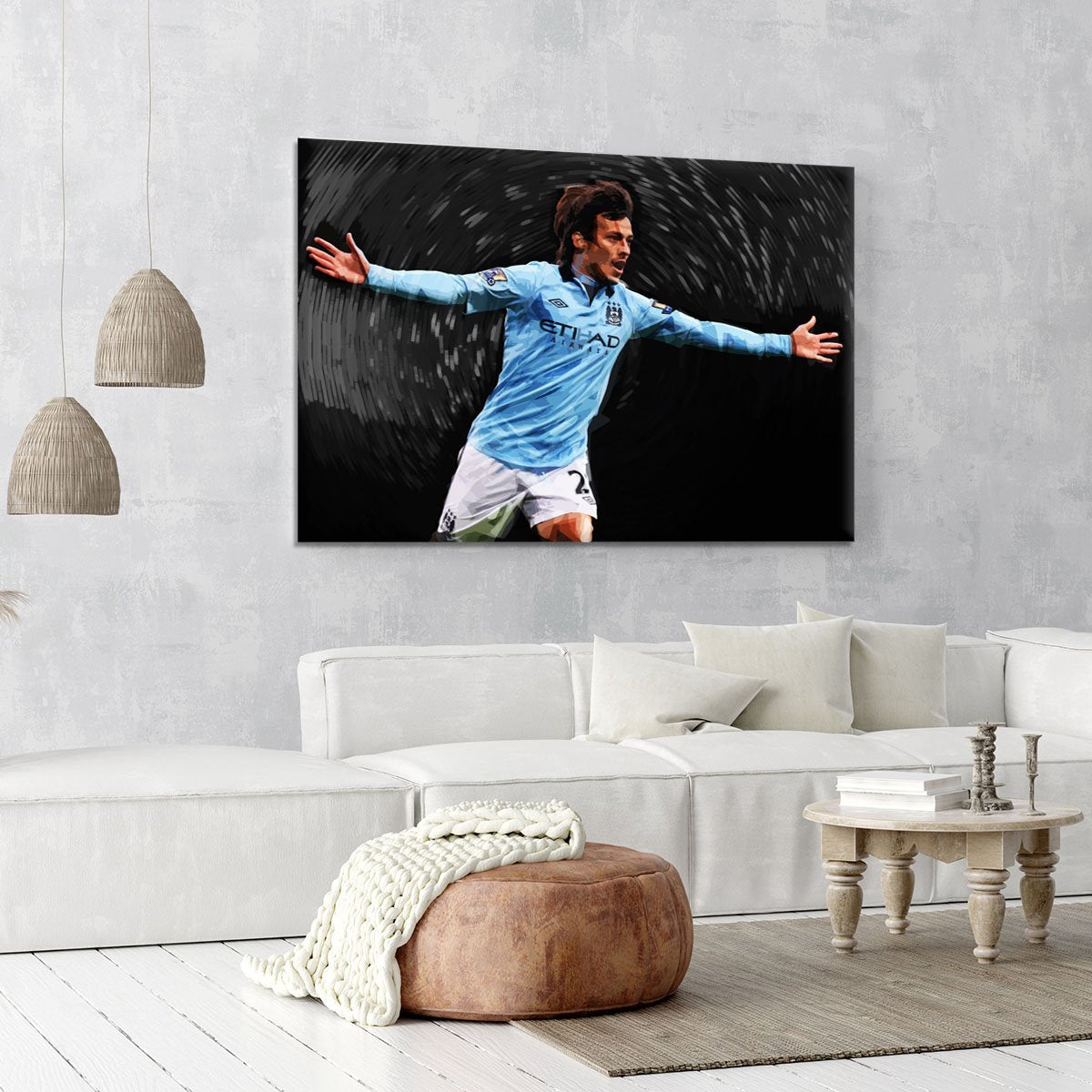 David Silva Manchester City Canvas Print or Poster