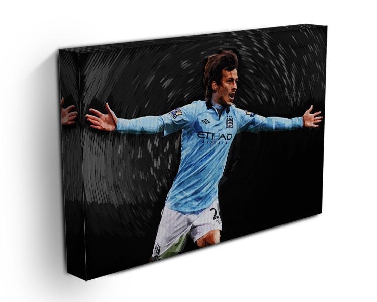 David Silva Manchester City Canvas Print or Poster - Canvas Art Rocks - 3