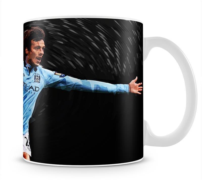 David Silva Manchester City Mug - Canvas Art Rocks - 1